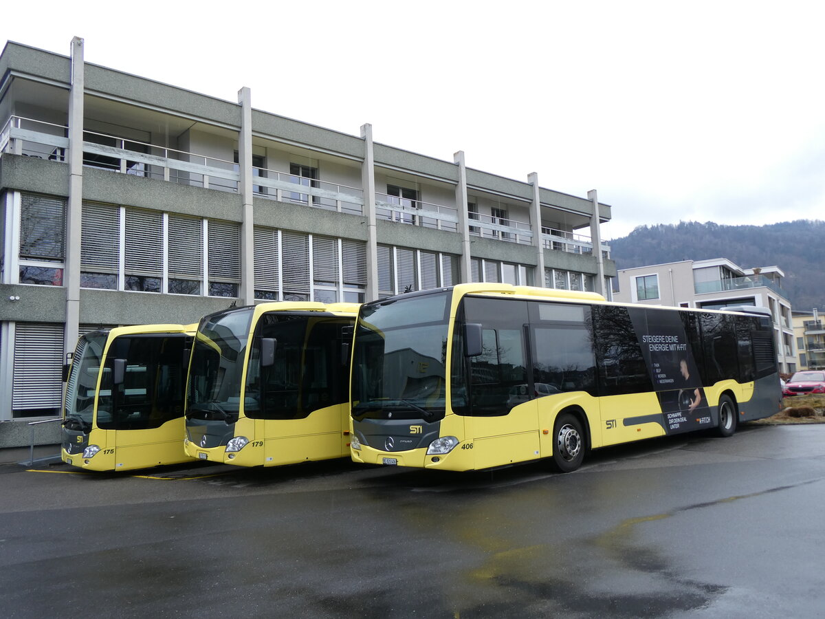 (272'455) - STI Thun - Nr. 406/BE 820'406 - Mercedes am 23. Februar 2025 in Thun, Garage