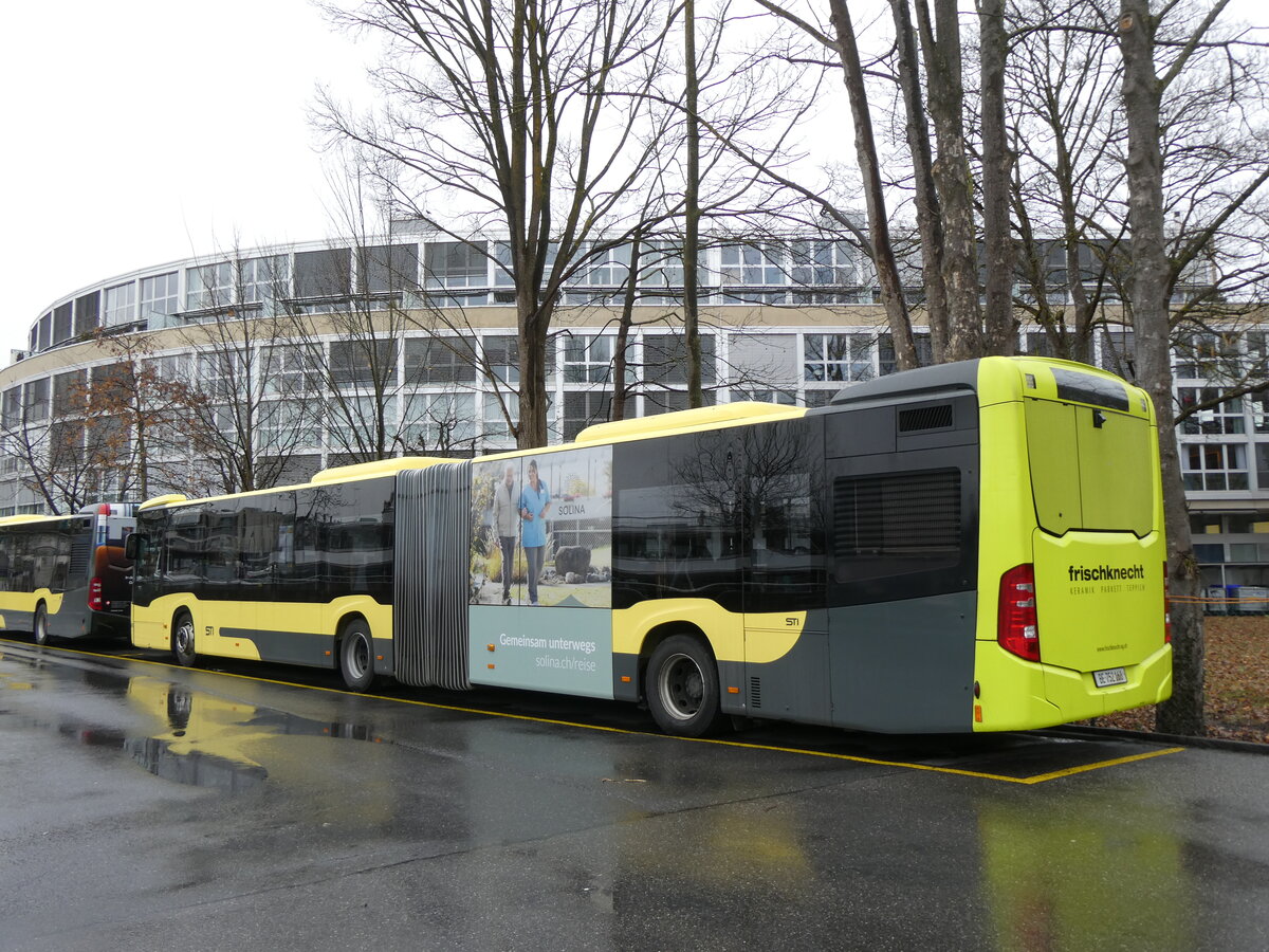 (272'457) - STI Thun - Nr. 168/BE 752'168 - Mercedes am 26. Februar 2025 bei der Schifflndte Thun