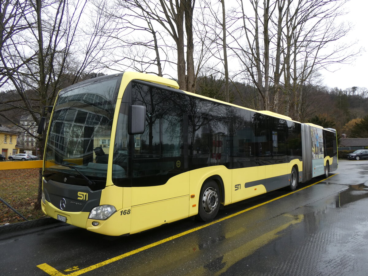 (272'459) - STI Thun - Nr. 168/BE 752'168 - Mercedes am 26. Februar 2025 bei der Schifflndte Thun