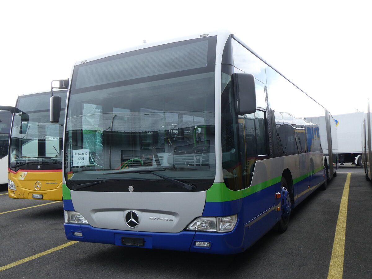 (272'546) - PostAuto - PID 12'422 - Mercedes (ex TPL Lugano Nr. 406) am 1. Mrz 2025 in Kerzers, Interbus