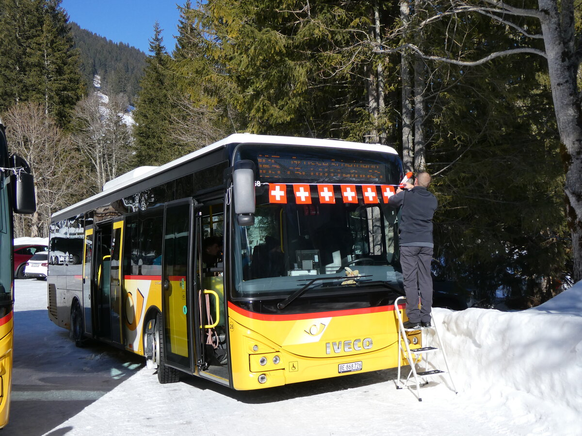 (272'598) - Flck, Brienz - Nr. 26/BE 868'726/PID 11'668 - Iveco am 2. Mrz 2025 auf der Schwarzwaldalp