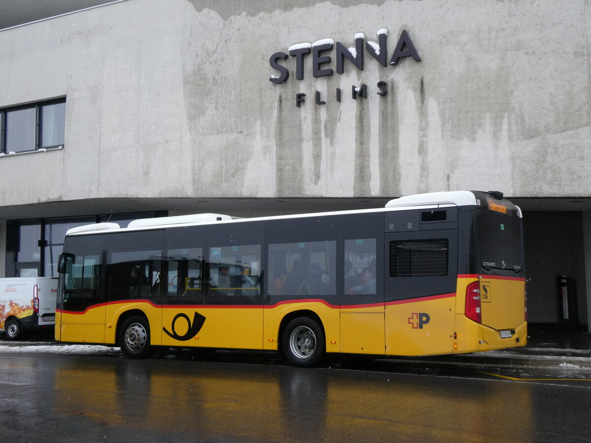 (272'875) - PostAuto Graubnden - GR 168'604/PID 12'089 - Mercedes (ex Nr. 10) am 14. Mrz 2025 in Flims, Bergbahnen