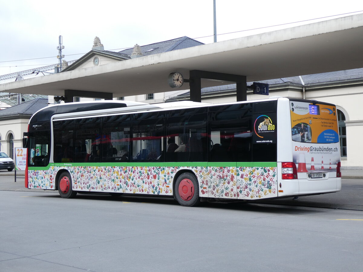 (272'917) - Chur Bus, Chur - Nr. 9/GE 97'509 - MAN am 14. Mrz 2025 beim Bahnhof Chur