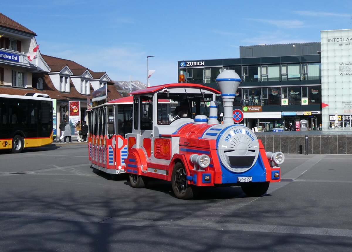 (273'133) - Bdelibahn, Matten - BE 441'253 - am 22. Mrz 2025 beim Bahnhof Interlaken Ost