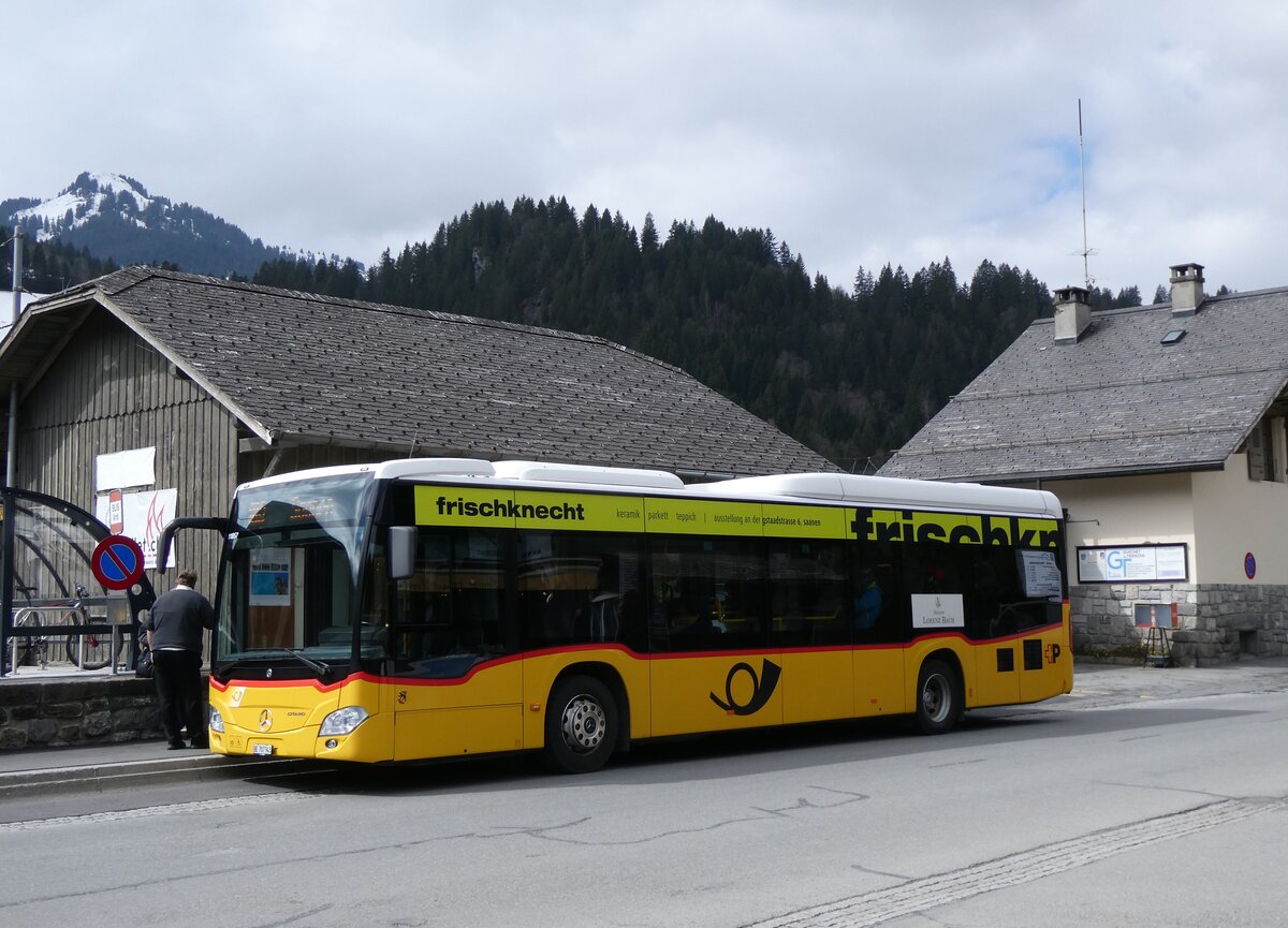 (273'205) - PostAuto Bern - BE 707'943/PID 11'857 - Mercedes (ex Kbli, Gstaad; ex PostAuto Bern BE 538'988; ex PostAuto Bern BE 653'386) am 27. Mrz 2025 beim Bahnhof Les Diablerets