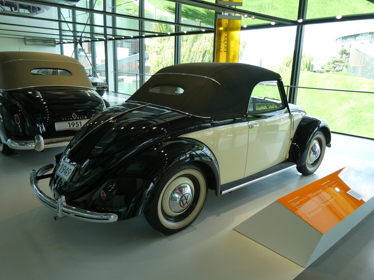 (274'952) - VW-K�fer - Jahrgang 1949 - am 7. Mai 2025 in Wolfsburg, Autostadt