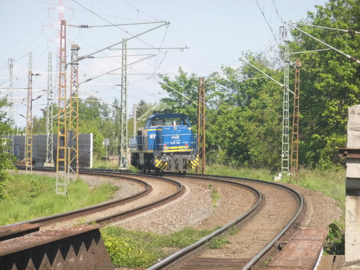 275 101 de EVB kurz hinter Halle-Rosengarten am 15.5.17