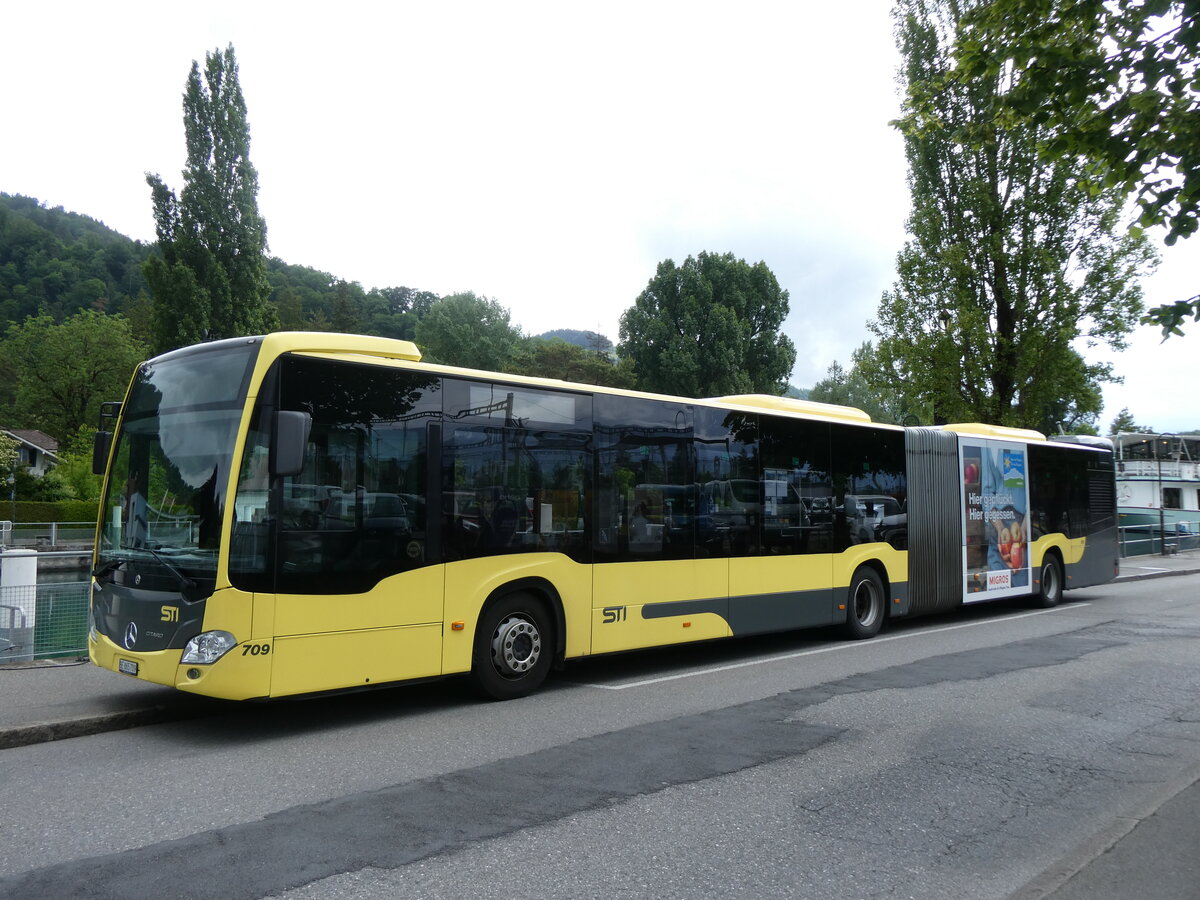 (275'874) - STI Thun - Nr. 709/BE 865'709 - Mercedes am 27. Mai 2025 bei der Schifflndte Thun