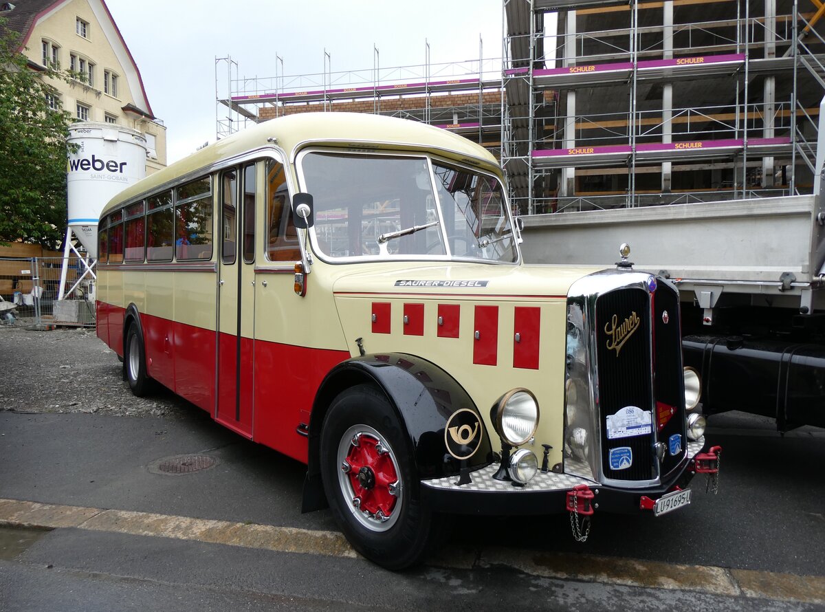 (276'358) - Imfeld, Sachseln - OW 91'695 U - Saurer/Tscher (ex Ltscher, Neuheim) am 7. Juni 2025 in Sarnen, OiO