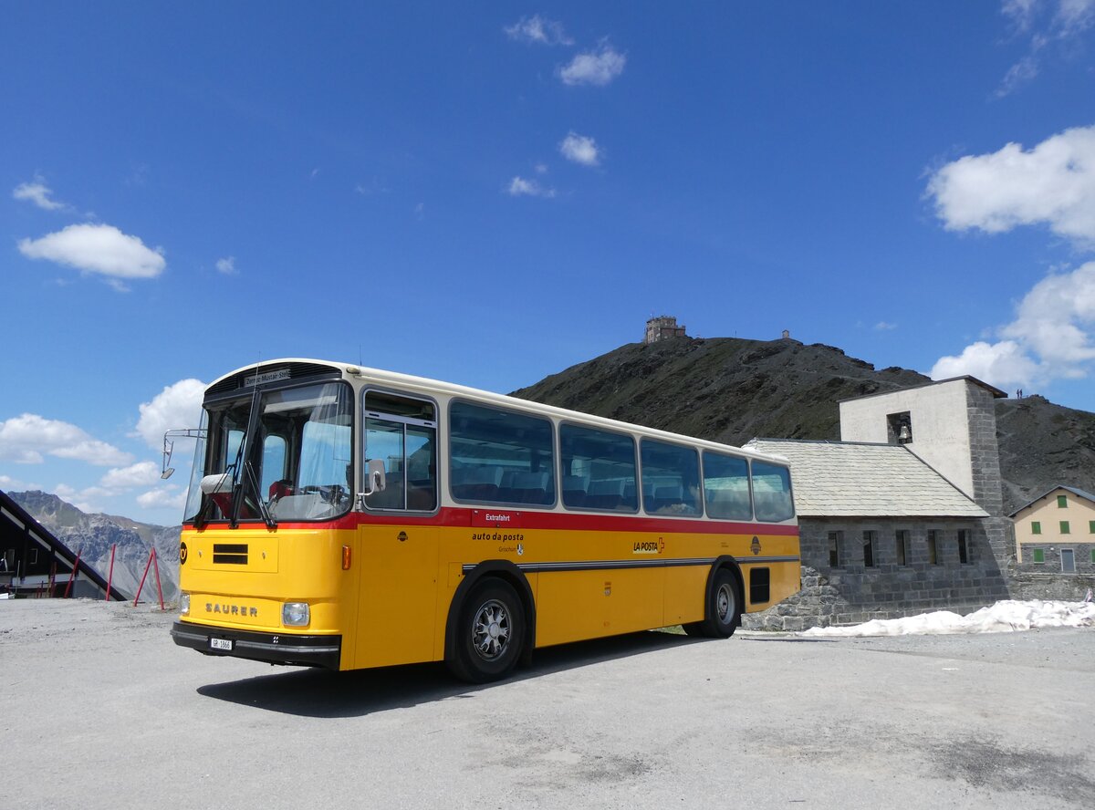(277'043) - Aus der Schweiz: Gaudenz, Andeer - GR 1866 - Saurer/R&J (ex Mark, Andeer PID 2824; ex PostAuto Graubnden; ex P 24'350) am 19. Juni 2025 auf dem Stilfserjoch
