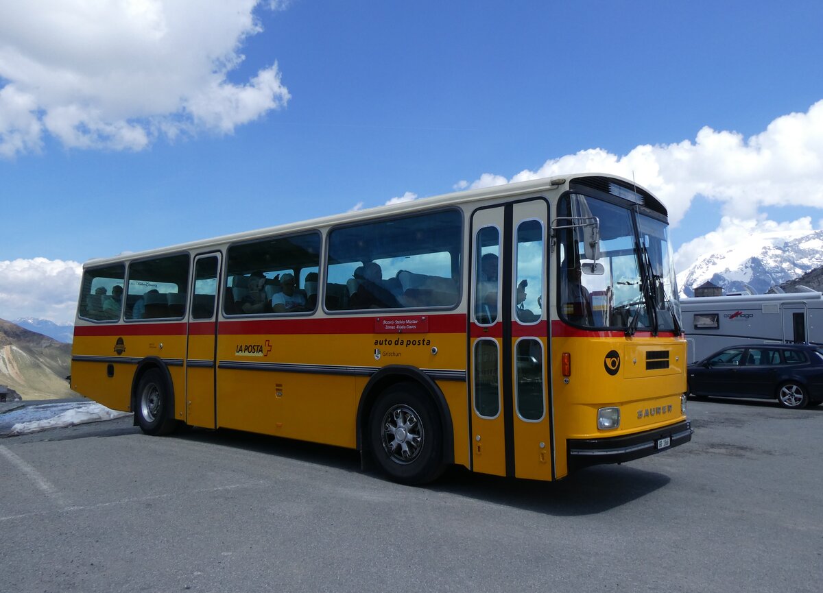 (277'052) - Aus der Schweiz: Gaudenz, Andeer - GR 1866 - Saurer/R&J (ex Mark, Andeer PID 2824; ex PostAuto Graubnden; ex P 24'350) am 19. Juni 2025 auf dem Stilfserjoch
