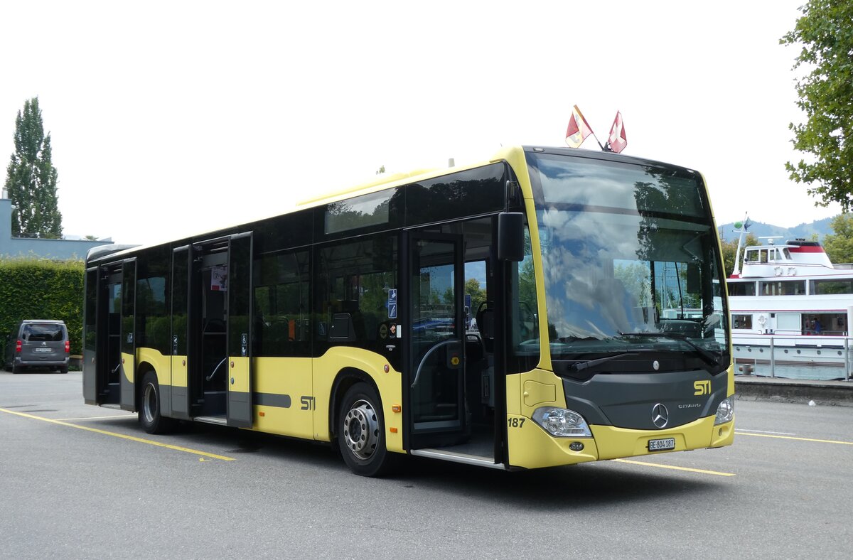 (278'255) - STI Thun - Nr. 187/BE 804'187 - Mercedes am 1. August 2025 bei der Schifflndte Thun