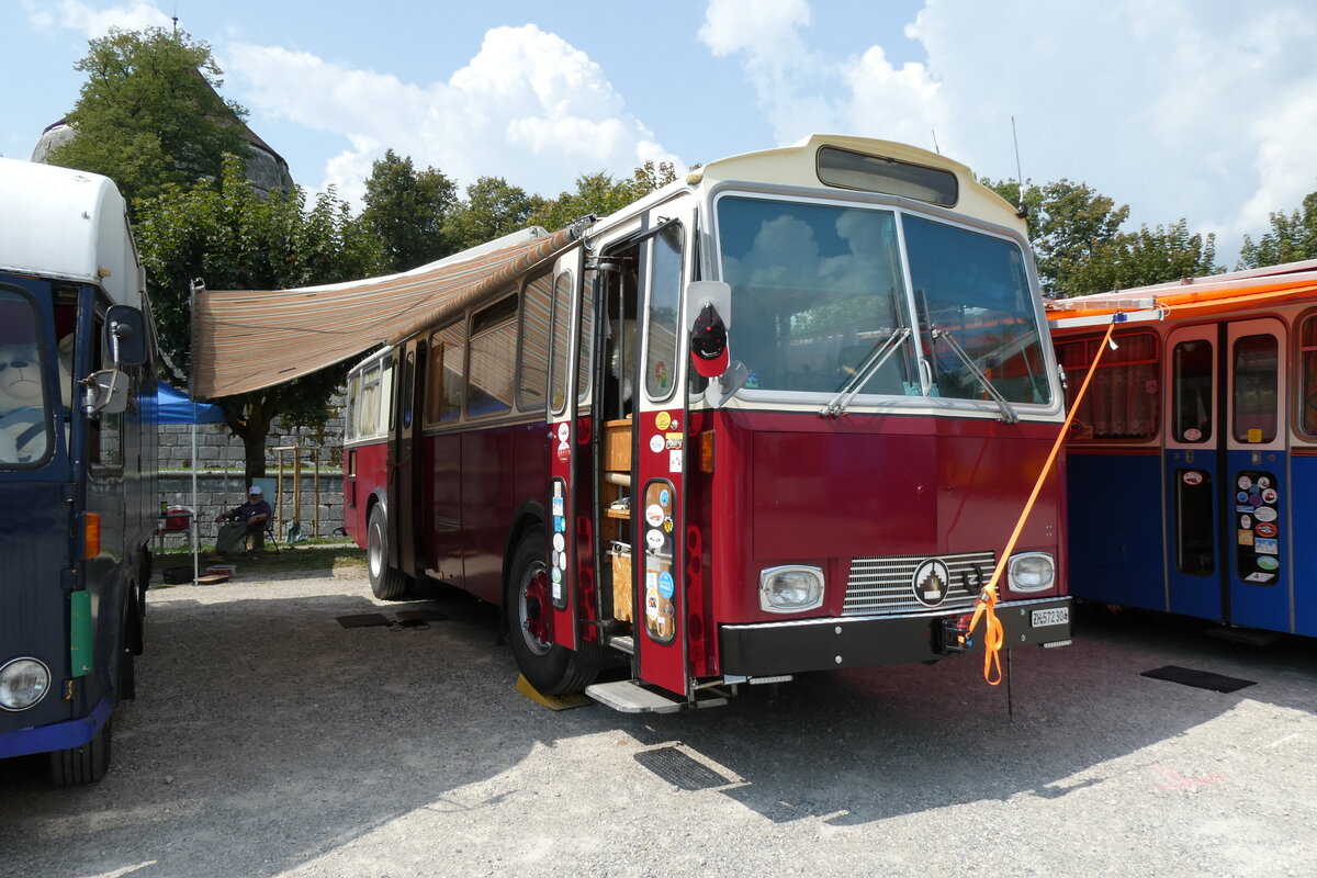(278'973) - Niederer F., Langwiesen - ZH 572'304 - Saurer/Tscher (ex Solr+Fontana, Ilanz) am 16. August 2025 in Solothurn, Baseltor 