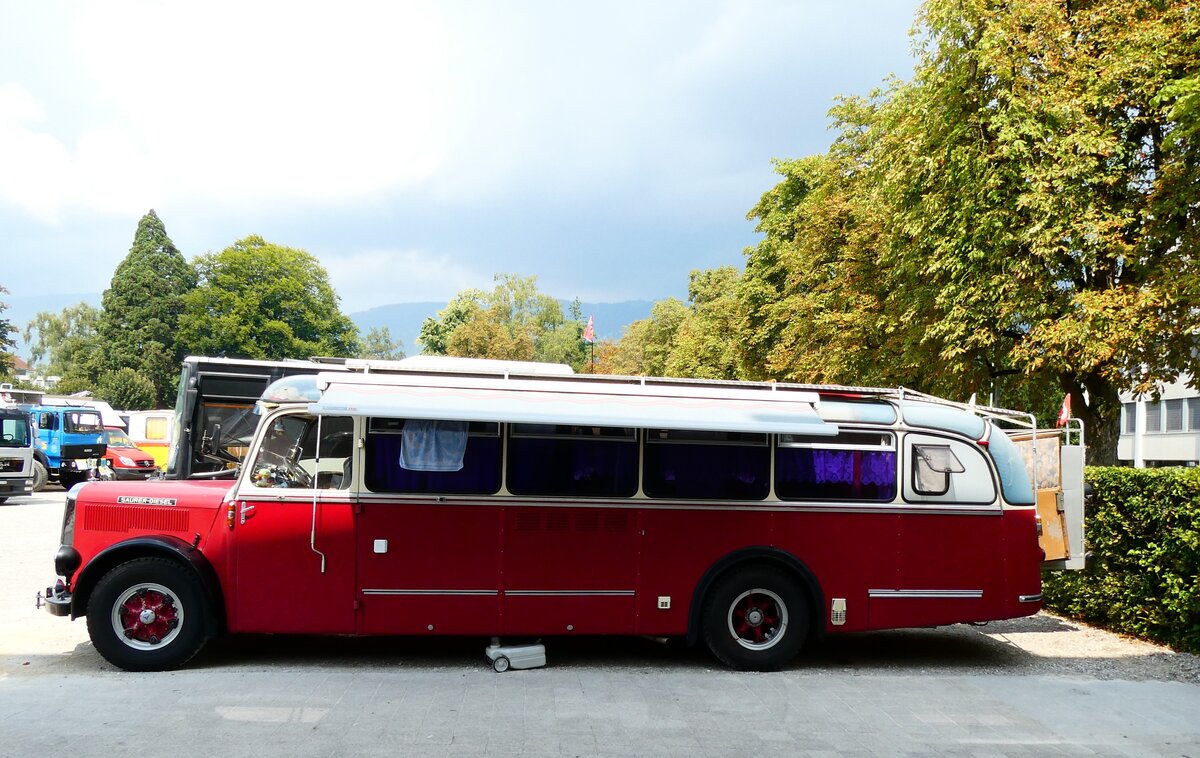 (279'049) - Morger, Horgenberg - ZH 32'050 U - Saurer/Tscher (ex P 23'167; ex Casper, Lenzerheide) am 16. August 2025 in Solothurn, Baseltor
