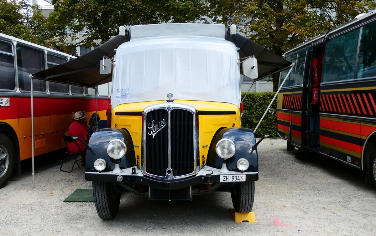(279'097) - Langenegger a., denswil - ZH 9343 - Saurer/Krapf (ex Tscharner, Thusis) am 16. August 2025 in Solothurn, Baseltor