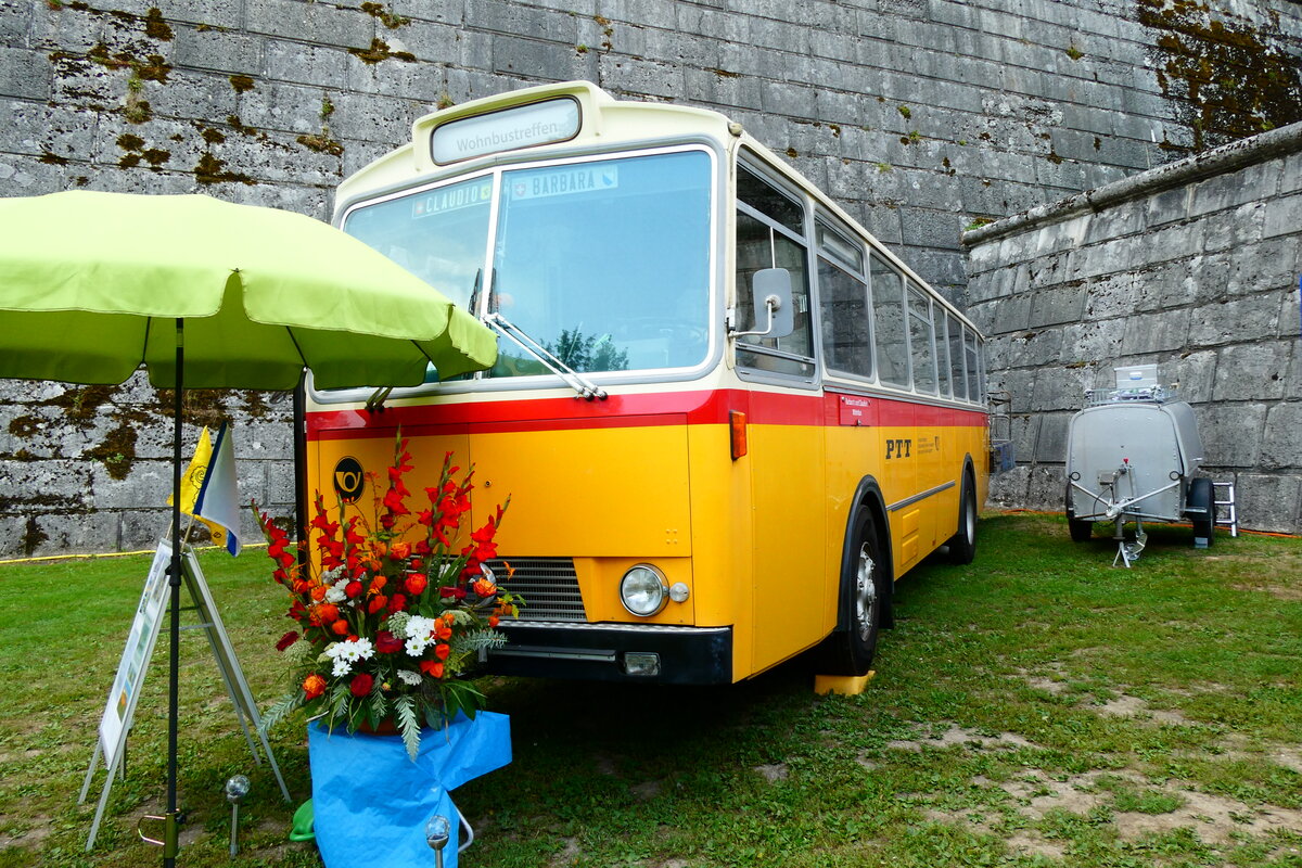 (279'105) - Simoncini, Dllikon - SH 41'303 - Saurer/Tscher (ex Lambach, Rieden; ex Fssler, Winterthur; ex Steiger, Schlatt; ex P 24'647) am 16. August 2025 in Solothurn, Baseltor