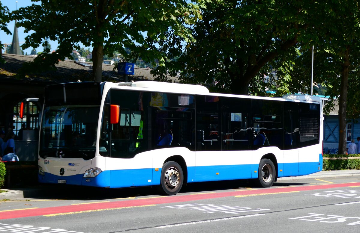 (279'445) - VBL Luzern - Nr. 624/LU 15'088 - Mercedes am 26. August 2025 beim Bahnhof Luzern