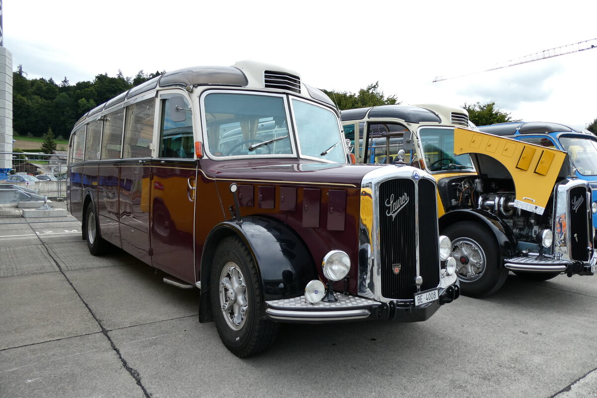 (279'626) - Roth, Niederwangen - BE 4008 - Saurer/Eggli (ex Paproth, D-Mainz; ex Hotel Orselina; Locarno; ex Riederer, St. Margarethenberg; ex Luk, Grsch; ex P 23'138; ex P 2205) am 30. August 2025 in Oberkirch, CMPUS Sursee 