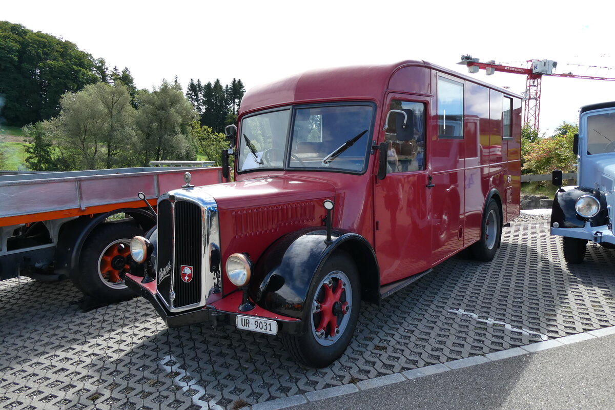 (279'693) - Schuler, Amsteg - UR 9031 - Berna/Hess (ex Hfliger, Luzern; ex M+3143) am 30. August 2025 in Oberkirch, CAMPUS Sursee