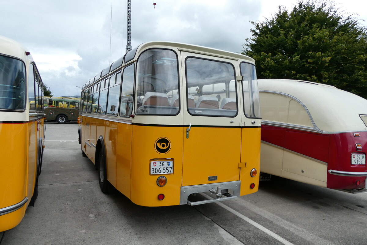 (279'750) - Streiff, Gelterkinden - AG 306'557 - Saurer/Gangloff (ex Oldie-Tours Zrisee, Wollerau; ex OTAG, Wald; ex Leibundgut, Obergoldbach; ex Krebs, Belpberg) am 30. August 2025 in Oberkirch, CAMPUS Sursee