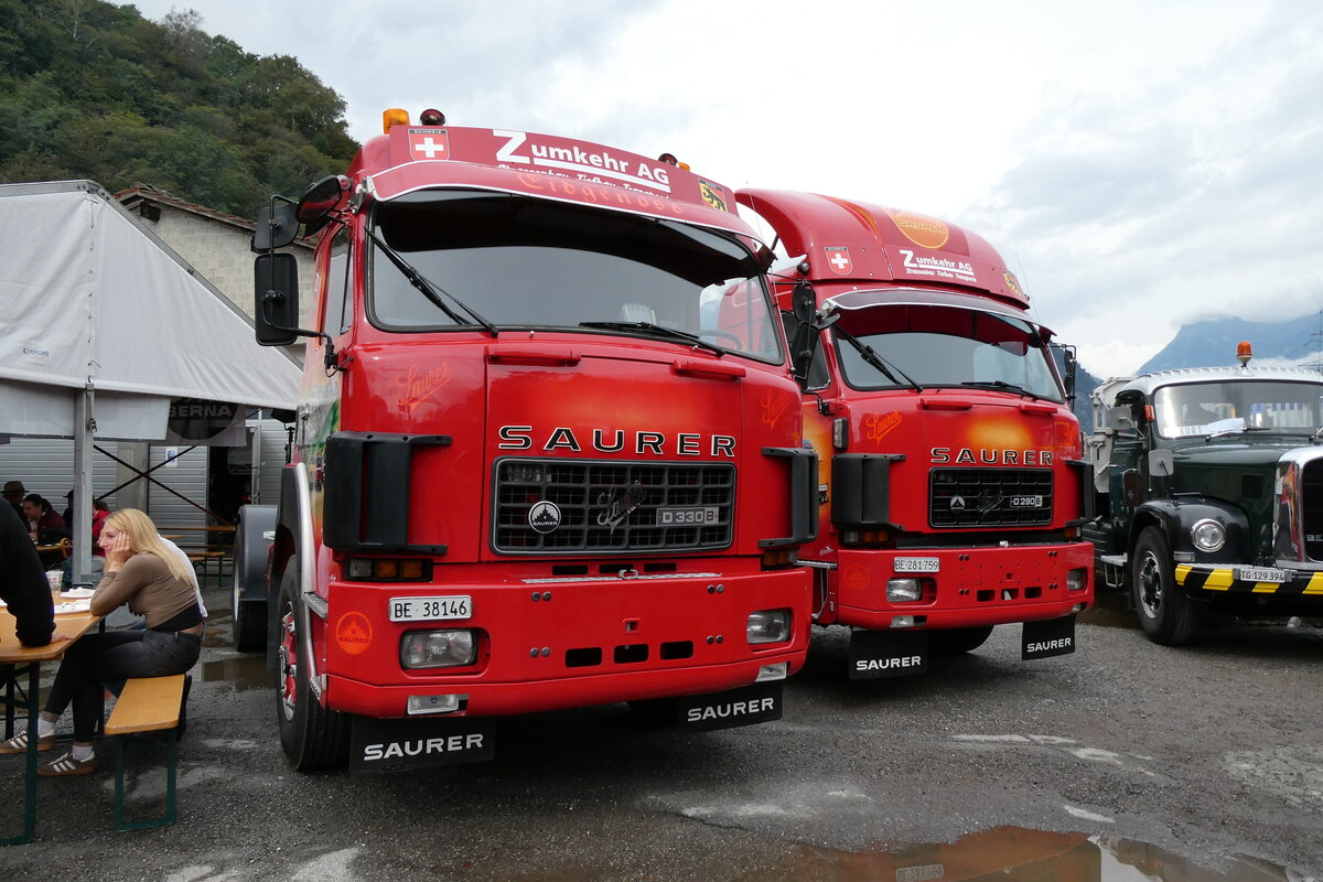 (280'393) - Zumkehr, Frutigen - BE 38'146 - Saurer am 13. September 2025 in Iragna, Riviera