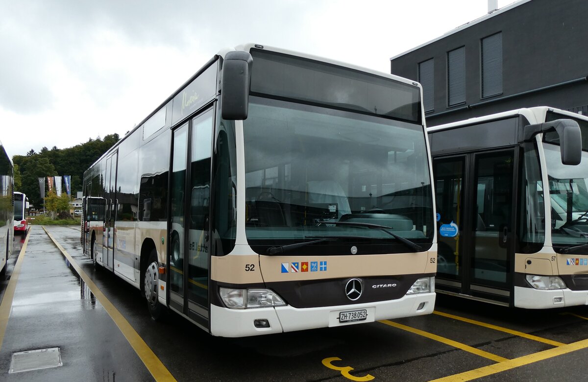 (280'758) - AZZK Zollikon - Nr. 52/ZH 738'052 - Mercedes am 27. September 2025 in Winterthur, Daimler Buses (280'758) - AZZK Zollikon - Nr. 52/ZH 738'052 - Mercedes am 27. September 2025 in Winterthur, Daimler Buses