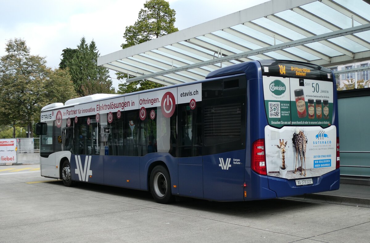 (280'857) - Limmat Bus, Dietikon - AG 370'320 - Mercedes am 2. Oktober 2025 beim Bahnhof Zofingen (280'857) - Limmat Bus, Dietikon - AG 370'320 - Mercedes am 2. Oktober 2025 beim Bahnhof Zofingen