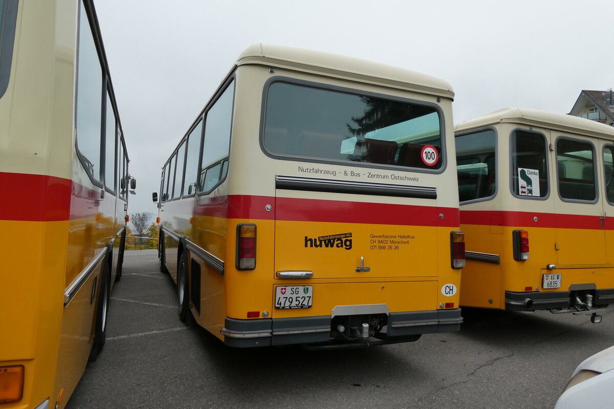 (281'372) - Huwag, Mrschwil - SG 479'527 - Saurer/R&J (ex Nef, Hemberg PID 3243; ex P 24'353) am 12. Oktober 2025 in Schwarzenberg, Rssli