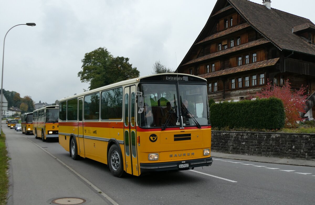 (281'392) - Huwag, Mrschwil - sG 479'527 - Saurer/R&J (ex Nef, Hemberg PID 3243; ex P 24'353) am 12. Oktober 2025 in Hellbhl, Luzernstrasse