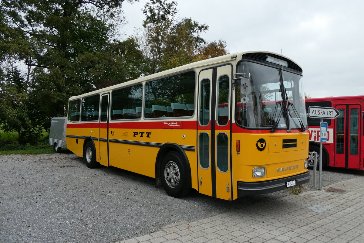 (281'444) - Schmid, Thrishaus -  P 24'244  - Saurer/Tscher (ex P 24'244) am 12. Oktober 2025 in Hitzkirch, Interkantonale Polizeischule