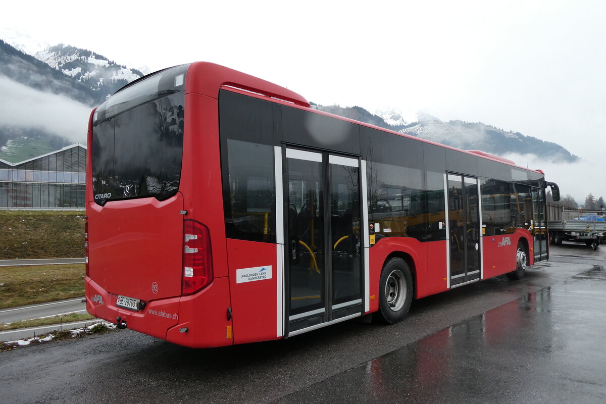 (282'563) - AFA Adelboden - Nr. 93/BE 26'705 - Mercedes am 24. November 2025 in Frutigen, Garage