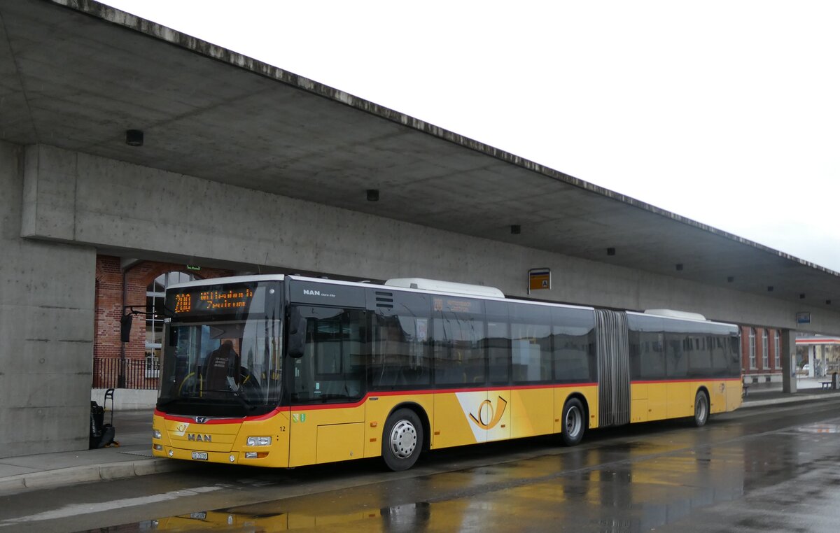 (282'762) - Eurobus, Arbon - Nr. 12/TG 75'706/PID 10'801 - MAN am 5. Dezember 2025 in Arbon, Bushof