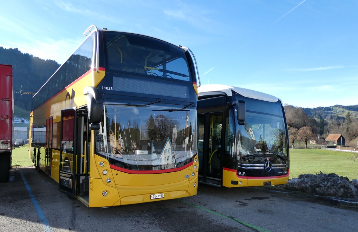 (283'098) - PostAuto Ostschweiz - SG 443'910/PID 11'033 - Alexander Dennis am 12. Dezember 2025 in Nesslau, Altherr