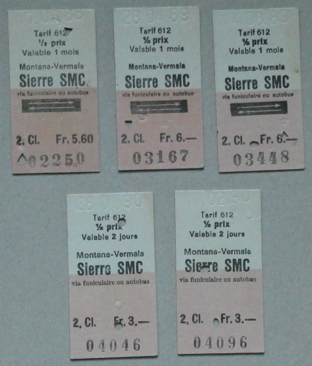 (283'705) - SMC-Einzelbillette am 4. Januar 2026 in Thun