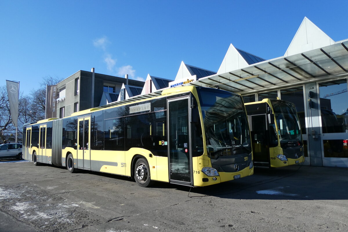 (283'717) - STI Thun - Nr. 716/BE 904'716 - Mercedes am 4. Januar 2026 in Thun, Garage 