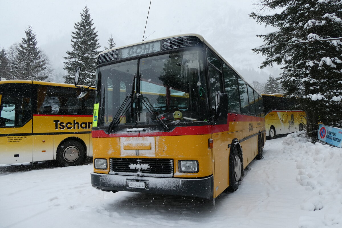 (283'906) - Gohl, Herzogenbuchsee - Nr. 11/BE 54'324 - NAW/Hess (ex Flury, Balm PID 1653; ex Steiner, Altb�ron Nr. 11) am 10. Januar 2026 in Adelboden, Unter dem Birg