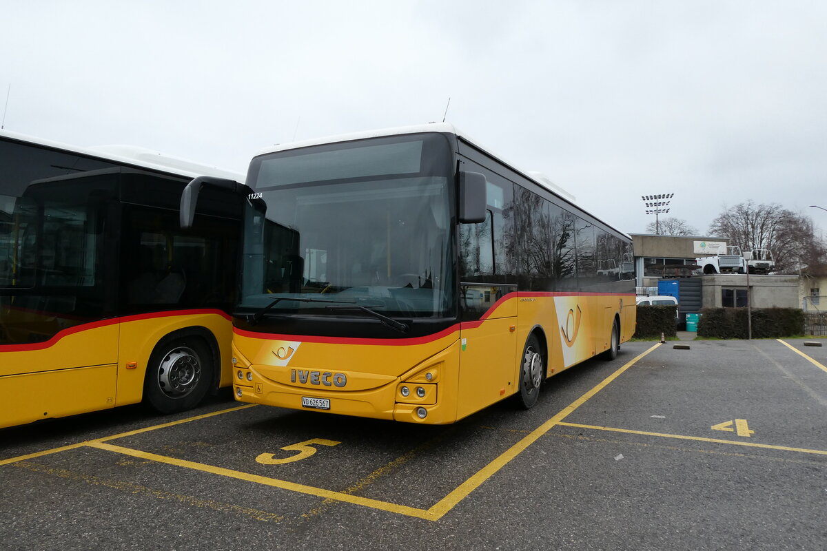 (284'502) - CarPostal Ouest - VD 626'567/PID 11'224 - MAN am 31. Januar 2026 in Yverdon, Garage