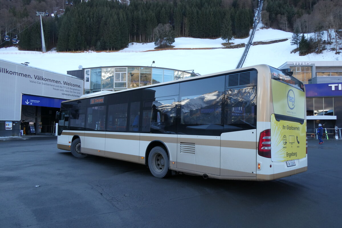 (284'571) - EAB Engelberg - Nr. 6/OW 10'260 - Mercedes (ex AAGS Schwyz Nr. 39) am 3. Februar 2026 in Engelberg, Talstation Titlis