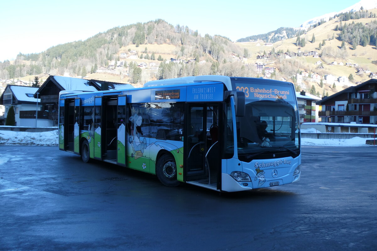 (284'577) - EAB Engelberg - Nr. 1/OW 10'195 - Mercedes (ex AAGS Schwyz Nr. 14) am 3. Februar 2026 in Engelberg, Talstation Titlis