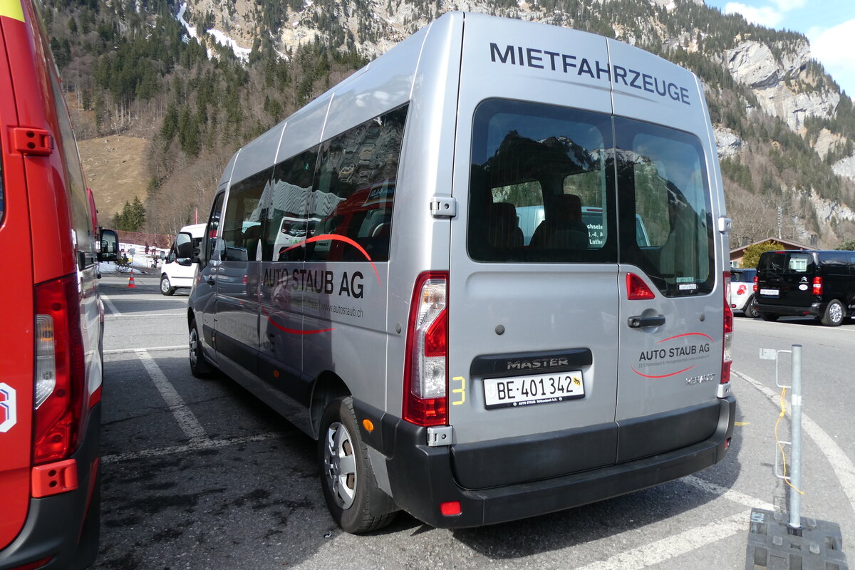 (285'116) - Staub, R�thenbach - BE 401'342 - Renault am 28. Februar 2026 auf der St�ckalp