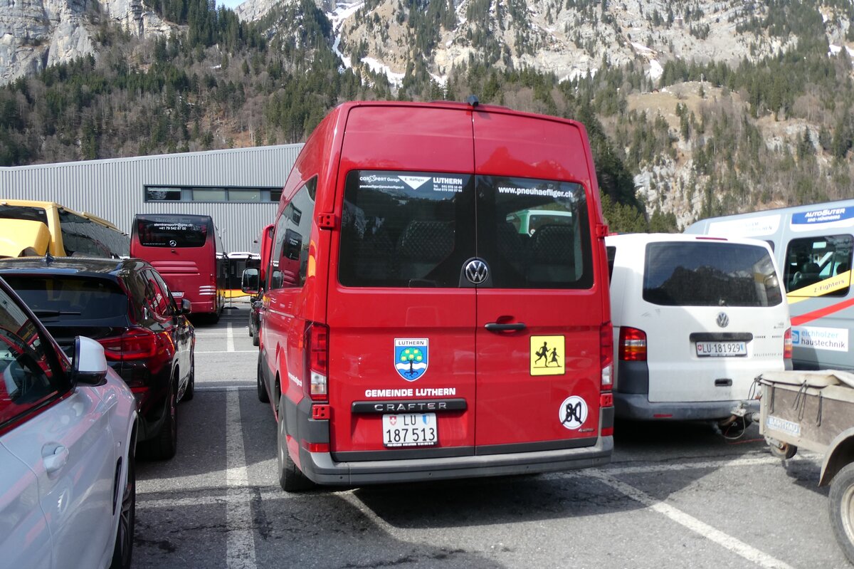 (285'117) - Gemeinde, Luthern - LU 187'513 - VW am 28. Februar 2026 auf der St�ckalp