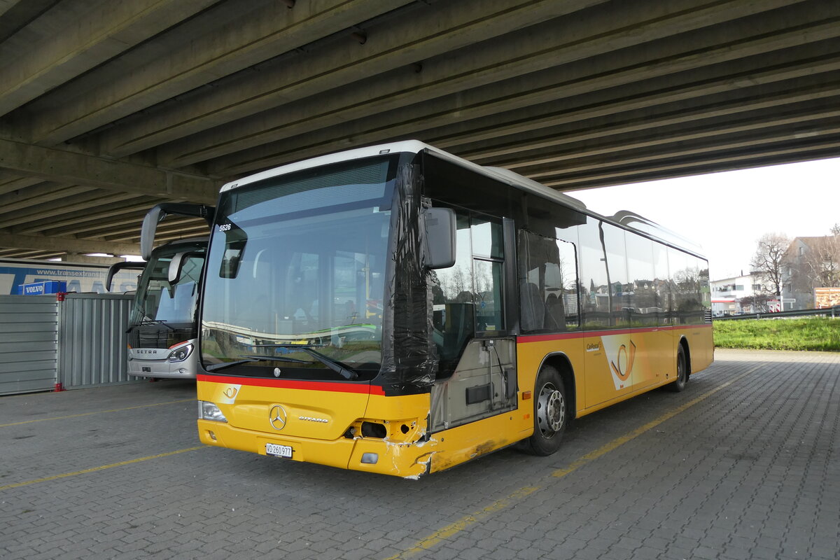 (285'270) - CarPostal Ouest - VD 260'977/PD 5626 - Mercedes (ex Faucherre, Moudon) am 7. M�rz 2026 in Kerzers, Murtenstrasse