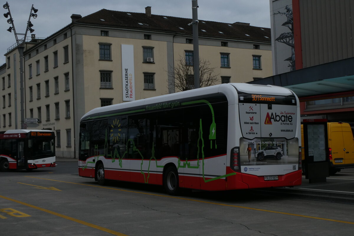 (285'474) - StadtBUS, Frauenfeld - Nr. 707/TG 237'007 - eMercedes am 17. M�rz 2026 beim Bahnhof Frauenfeld