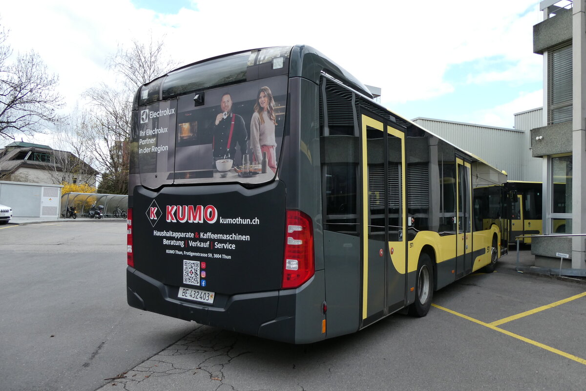 (285'854) - STI Thun - Nr. 403/BE 432'403 - Mercedes am 29. M�rz 2026 in Thun, Garage