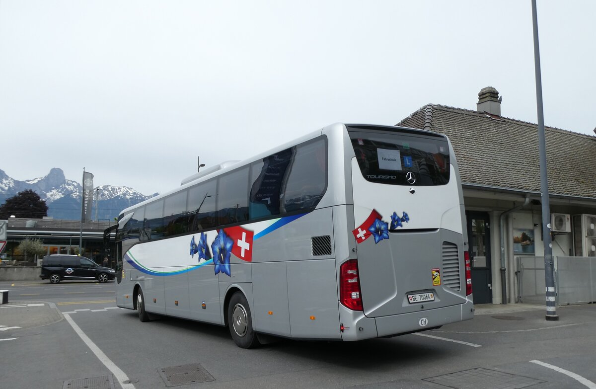 (286'816) - STI Thun - Nr. 45/BE 70'064 - Mercedes (ex Oberland Reisen, Thun Nr. 45) am 4. Mai 2026 bei der Schiffl�ndte Thun