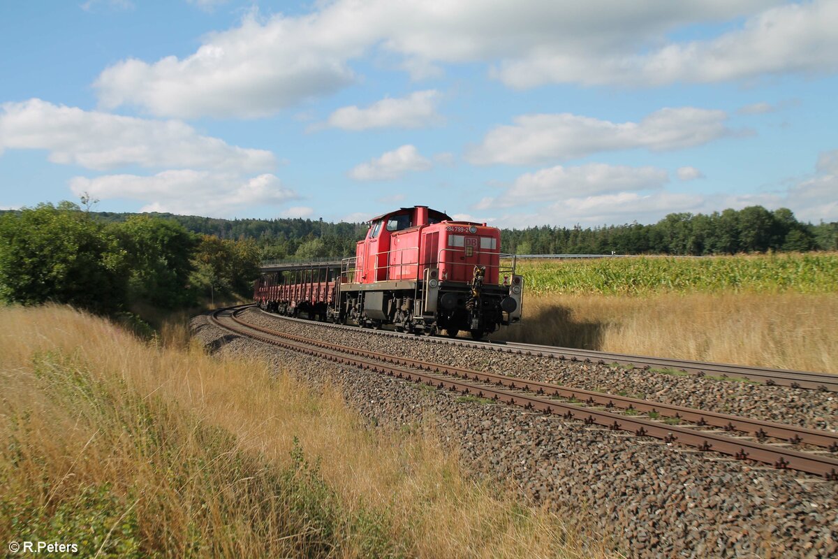 294 799-2 hängt am Zugschluss am EZ45367, Oberteich 23.08.22