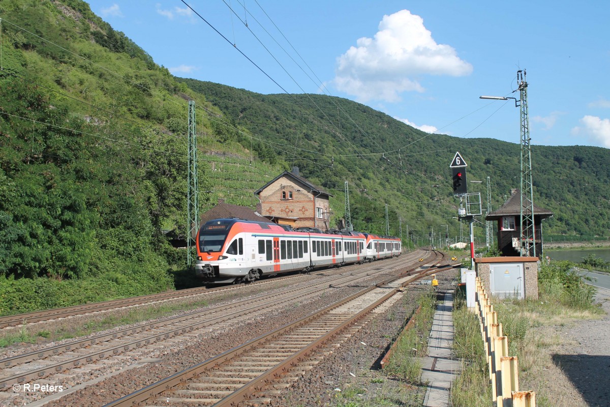 301 + 302 erreichen Kaub mit der SE25022 Frankfurt/Main - Neuwied. 16.07.14