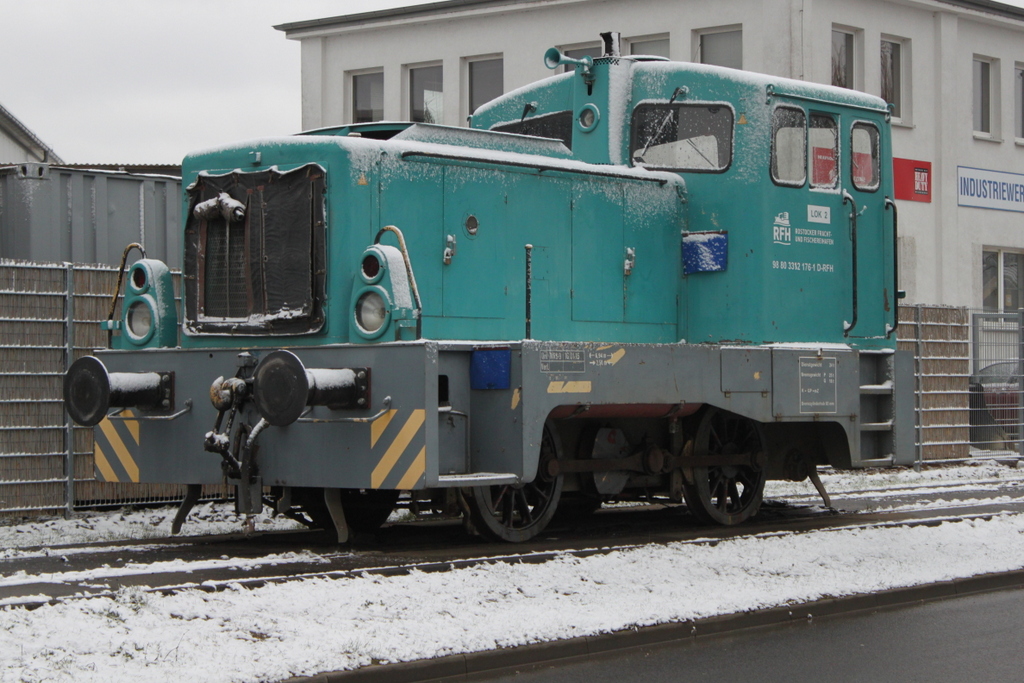 312 176-1(Werklok 2)abgestellt im Rostocker Fracht und Fischereihafen.03.02.2018