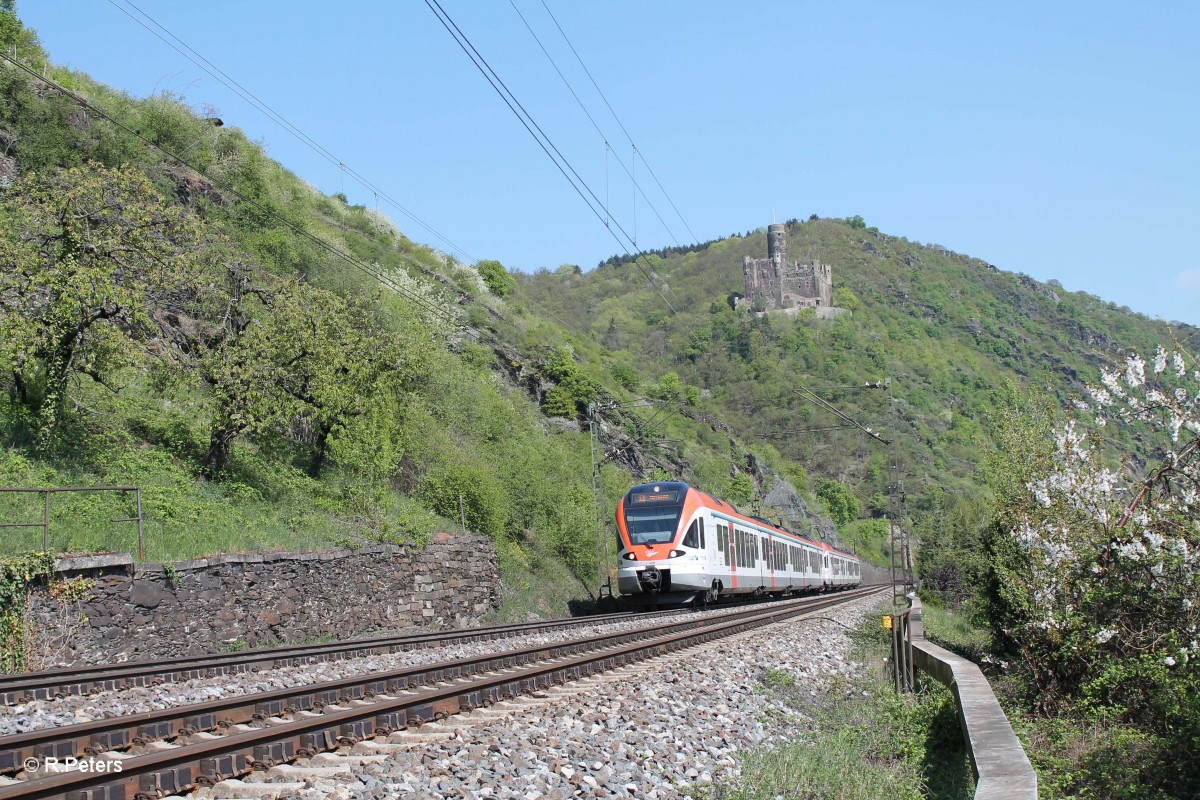 408 und 414 als SE10 25018 nach Neuwied bei Wellmich. 22.04.15