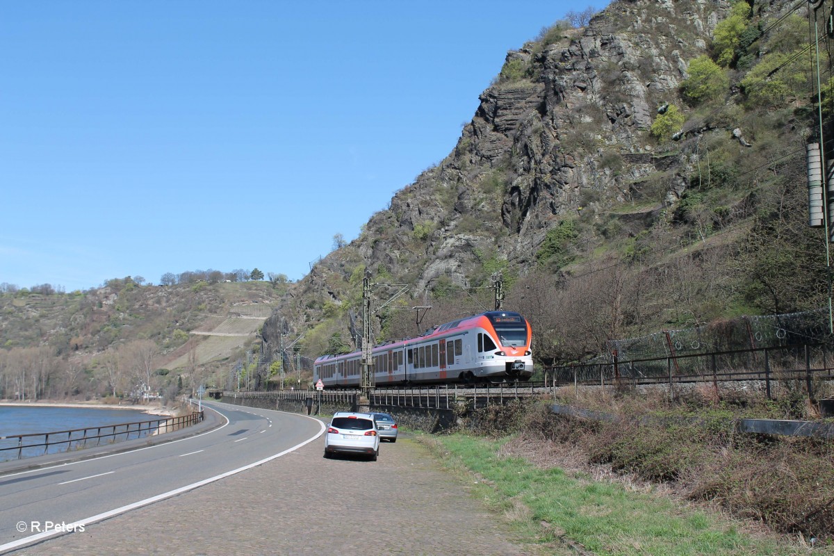 414 als SE25015 Neuwied - Frankfurt/Main nah der Loreley. 20.03.14